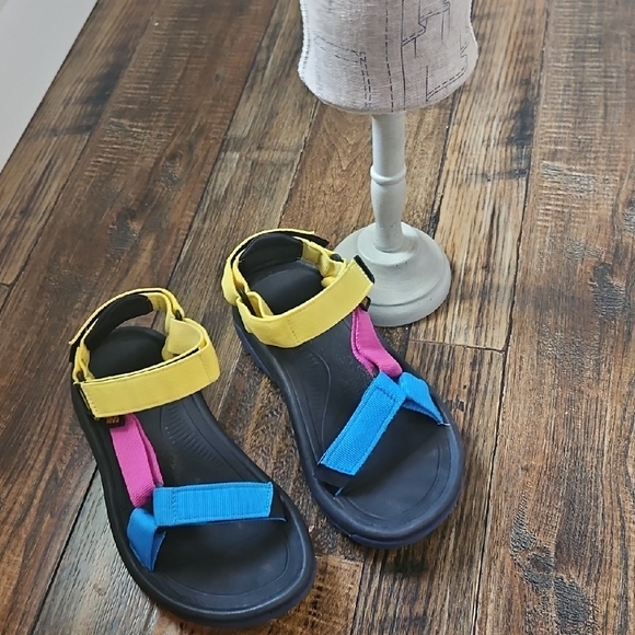 Teva Yellow, Pink,‎ and Blue Women's Sandals - Picture 7 of 7